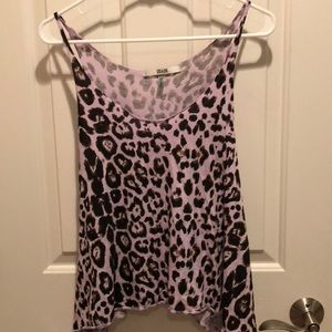 AnM purple cheetah tank top